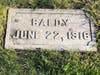 Baldy, a clown, is buried in Showmen's Rest, one of the victims of the Hagenbeck-Wallace Circus train wreck on June 22, 1918.