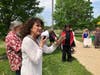 U.S.Rep Marie Newman, who is running in the Democratic primary in the new IL-06 Congressional District, addresses a pro-abortion rights rally in Beverly. 