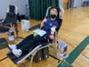 Members of Evergreen Park Community High School's National Honor Society collect 60 units of blood for  Versiti at school blood drive.