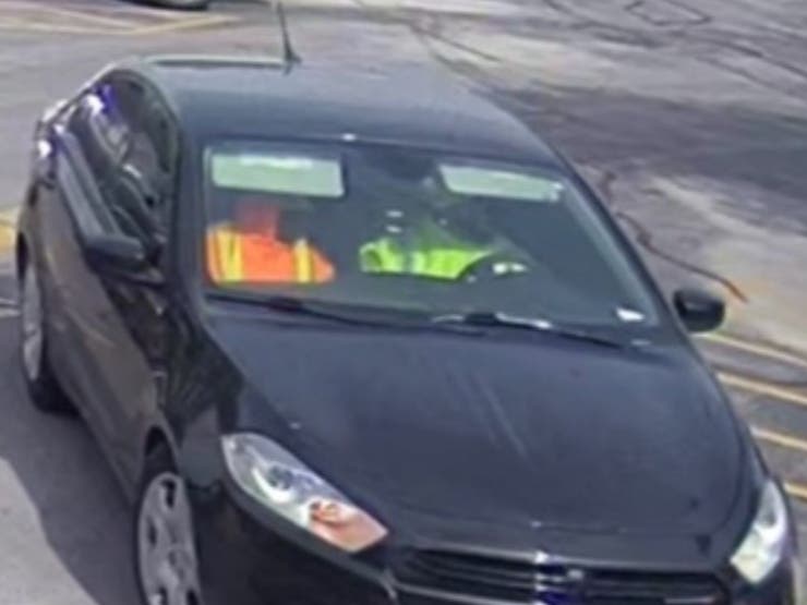Surveillance photo of suspects alleged to have shot at a motorist pumping gas at the BP, injuring a bystander, on May 31, 2022, in Oak Lawn.