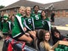 The Oak Lawn Spartan cheerleaders