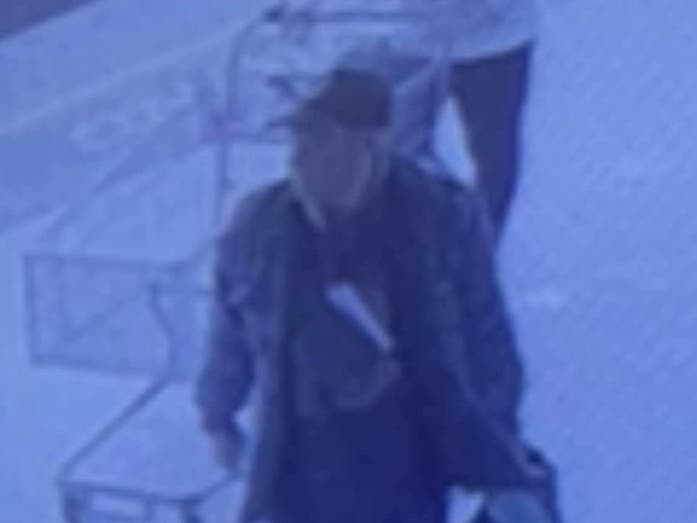 Crestwood police release grainy, blue image of man suspecting of battering a senior at Aldi, commenters on Facebook criticize image's poor quality.