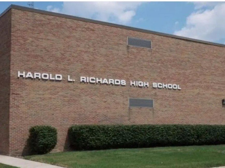 A gun was found Dec. 2 in a student's locker at Richards High School in Oak Lawn. A student was taken into police custody, school officials said. 
