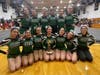 Oak Lawn Community High School varsity and JV squads place at Marian Catholic, qualify for state cheerleading championships in January.