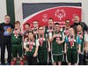 The Oak Lawn Eagles "D" bronze medals at the Special Olympics Illinois state basketball finals. 