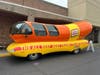 The re-coined Oscar Mayer Frankmobile in front of the Hickory Hills Fairplay supermarket. 