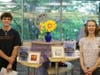 OLCHS student Eli O'Grady and Oak Lawn resident Heidi Jachna won first prize in the youth and adult categories in the library's Tiny Art Show. 