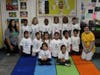 EPCHS students Louise Brady and Dulce Medina-Maza, alumni of Northwest School, distributed "Future Mustangs" to Northwest  kindergarters.