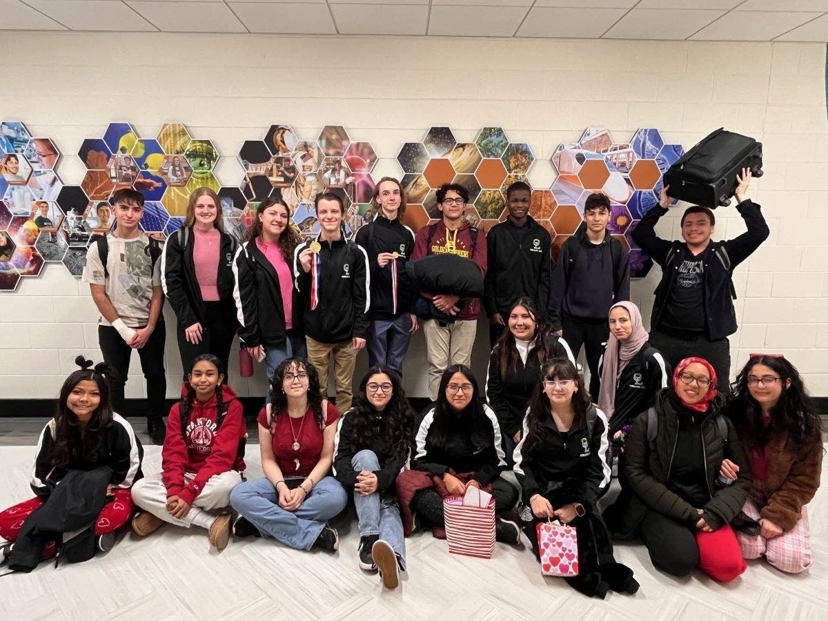 Oak Lawn Community High School Scholastic Bowl team finished third in the SSC Division Conference Bowl. 