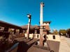 'Heralds of 9/11' paying tribute to the lives lost in the tragic events of Sept. 11, 2001, incorporates four beams from the fallen World Trade Center at Oak Lawn-Patriot Metra Station. 