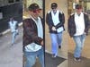 Surveillance images showing the 'Bare Chested Bandit' from the Oct. 1 robbery of a Citibank branch at 100 S. Michigan Ave., the FBI said. The suspect is alleged to have robbed three banks. 