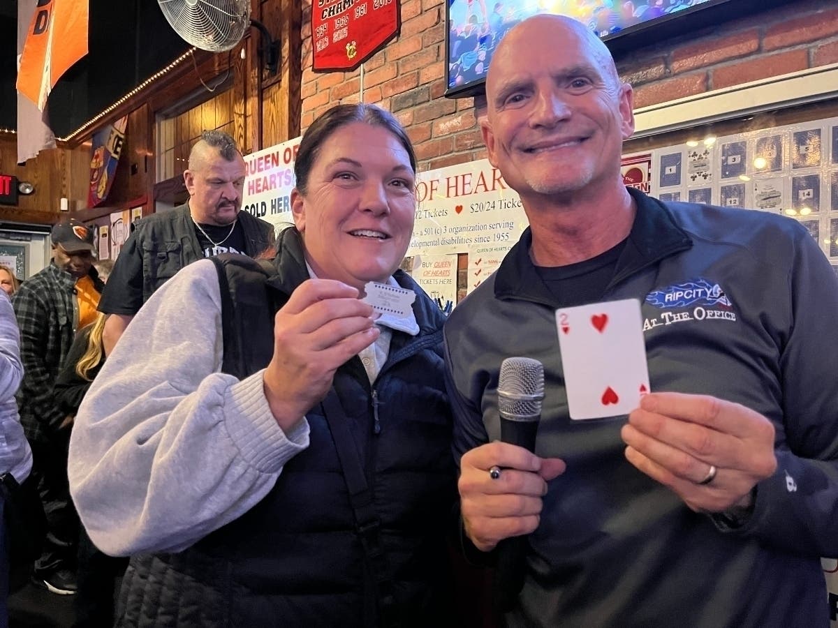 K.O. was the lucky winner on Wednesday who is taking home 24 free tickets for the Park Lawn Queen of Hearts Raffle on Nov. 20 at the always-fun At the Office Sports Bar & Grill in Crestwood.