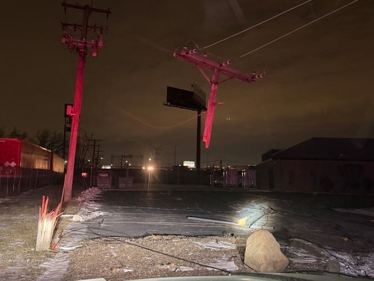 Power Restored At Industrial Drive And 76th Avenue, But Snapped High ...