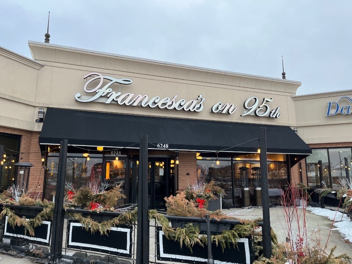 Francesca's on 95th is offering a 3-course, prix fixe dinner for $45 through Feb. 8 during Chicago Restaurant Week.