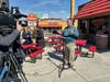 Rep. Rick Ryan (36th District) is sponsoring a bill to make Italian beef the official state sandwich of Illinois, at a news conference in front of his favorite beef joint, Pop's Italian Beef.