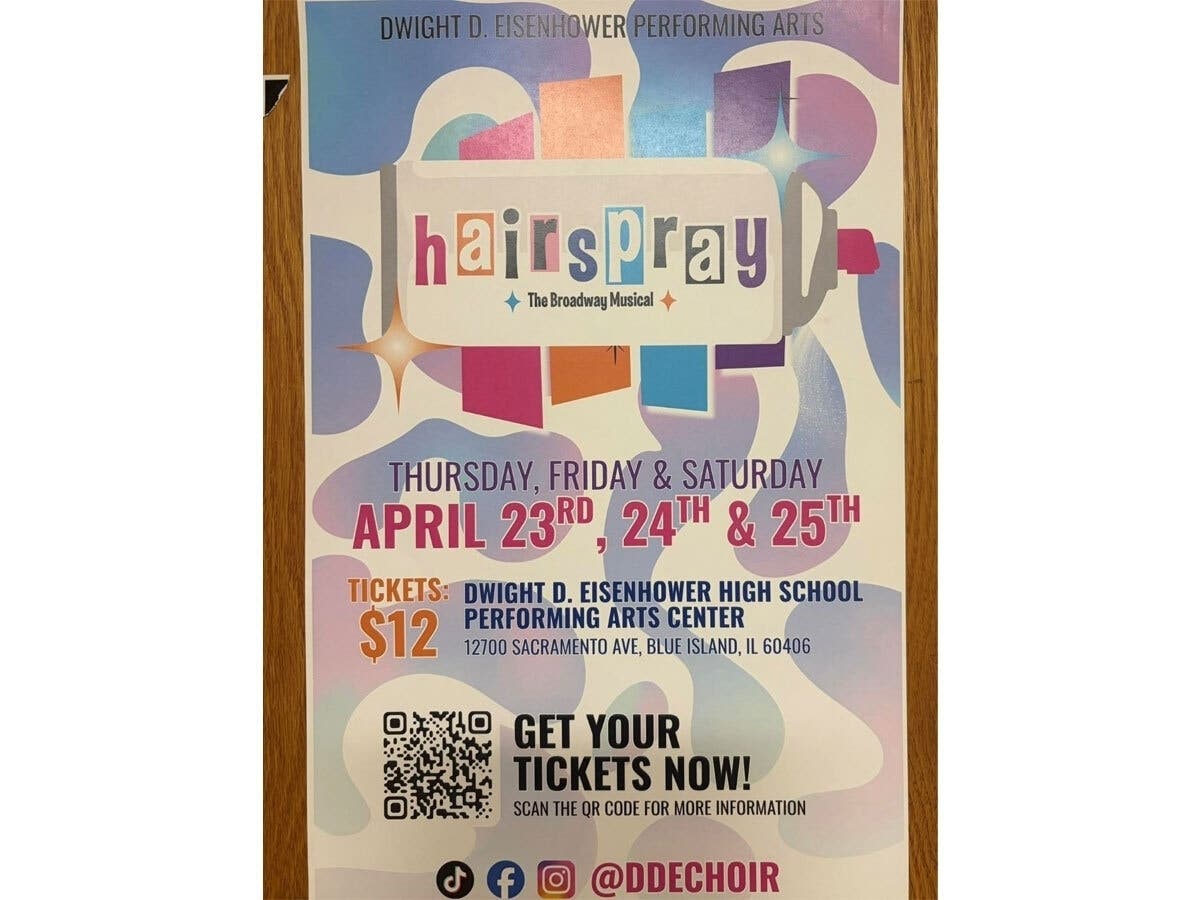 Big hair, catchy tunes and an uplifting message captivate 'Hairspray' in Eisenhower High School's spring musical April 24-April 25.