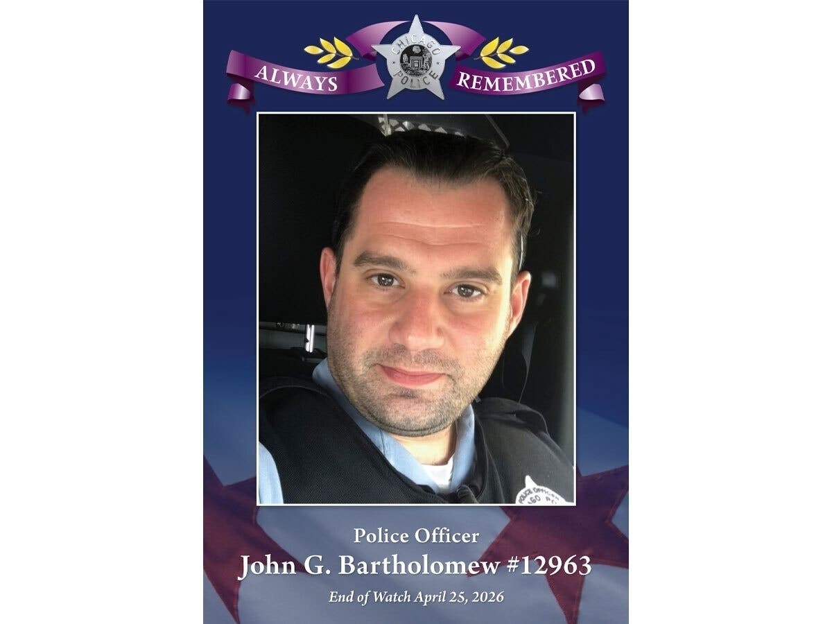 Reilly's Daughter will sell T-shirts honoring fallen CPD Officer John Bartholomew starting Friday, May 1. 100% of proceeds will go to his family. 
