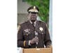 Cook County Sheriff’s Police Chief, Arthur Jackson, speaks at the honorary street dedication April 28 for fallen Cook County Sheriff's Police Officer James Knapp in Bridgeview. 
