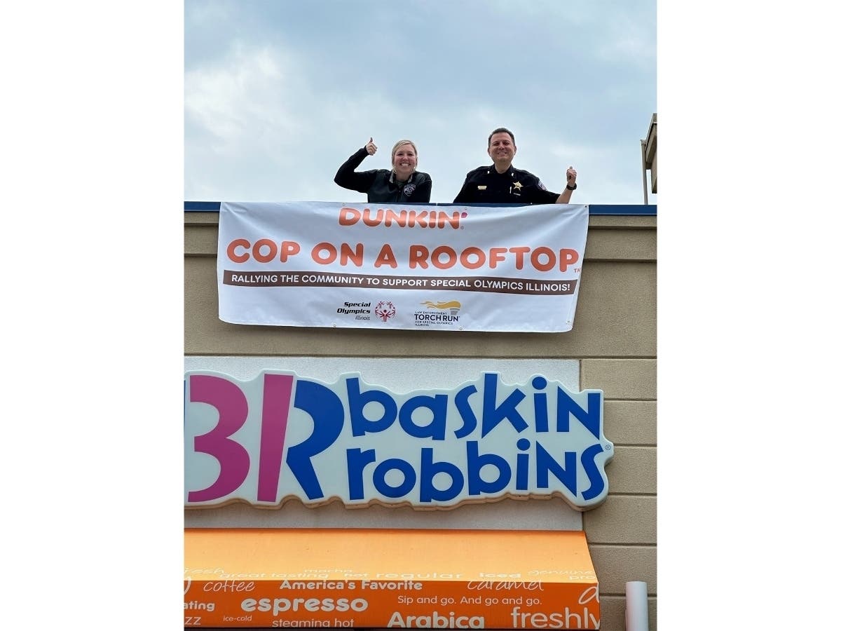 Alsip-Crestwood police are helping raise funds for Special Olympics IL, this Friday, May 15, for 'Cop on A Rooftop' at local Dunkins.