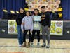 Kirsten with her parents, Mary and Jay, and sister, Amelia, 10, who's a pretty good speller herself after winning the regional championship in March.