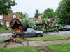Significant tree damage occurred throughout Oak Lawn after a wall of 73mph winds blasted through the village. This photo was taken west of Cicero between 95th and 99th Streets.
