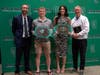 Jeremey Cryan, Justin Canvin, Maryam Hussein and Coach Dan Doyle