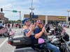 Patriotic bikers