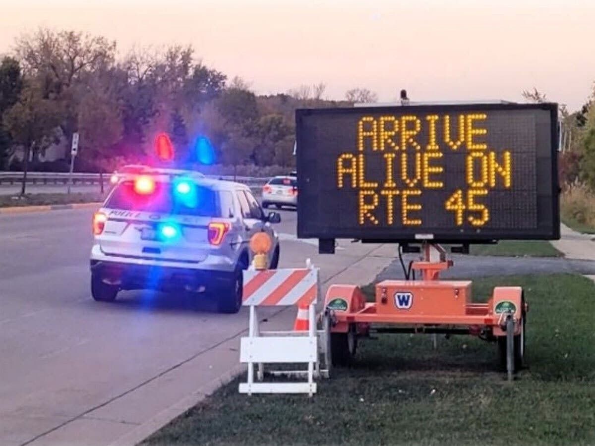 Palos Park police are teaming with other counties and suburban police departments in the 'Arrive Alive on Route 45,' July 16-18, to curb speeding and unsafe driving. 