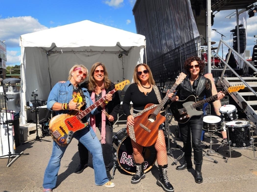 All-girl cover band The PriSSillas play 'classy' rock Sunday, July 26, on the Oak Lawn Village Green.