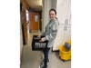 Stephanie Lopez performs janitorial tasks as part of CHSD 218 ATP's vocational training program. The program is currently seeking new business partners to provide job training opportunities for students. 