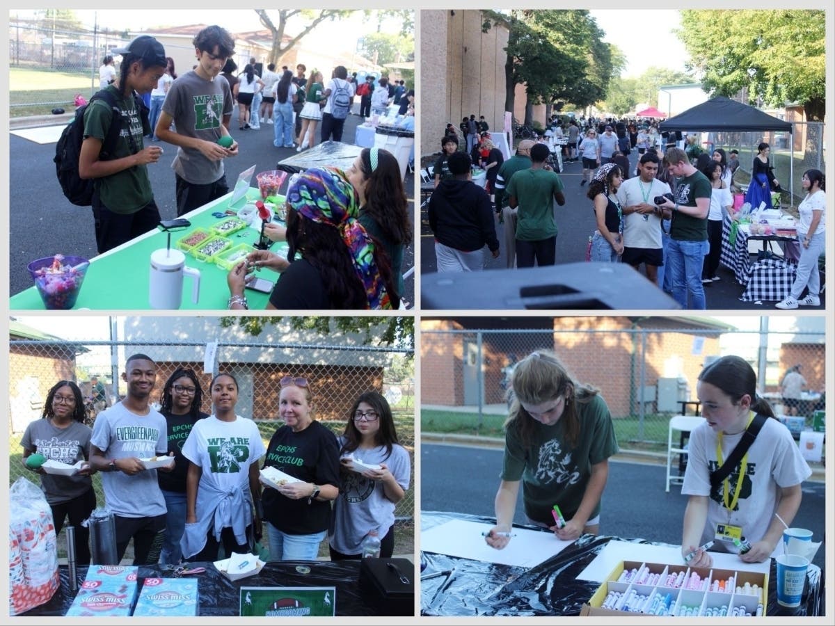 Free games, inflatables, face painting, food vendors, photo booth, chalk the walk and more are offered before the Evergreen Park homecoming game Sept. 25.