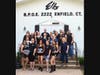 Riders and volunteers gather at the Enfield Elks Lodge prior to starting the 4th annual scramble poker run.