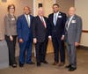 Left to right; Martha Nathanson,Councilman Julian E. Jones, Jr., Senator Ben Cardin, Faraaz Yousuf, David Uhlfelder