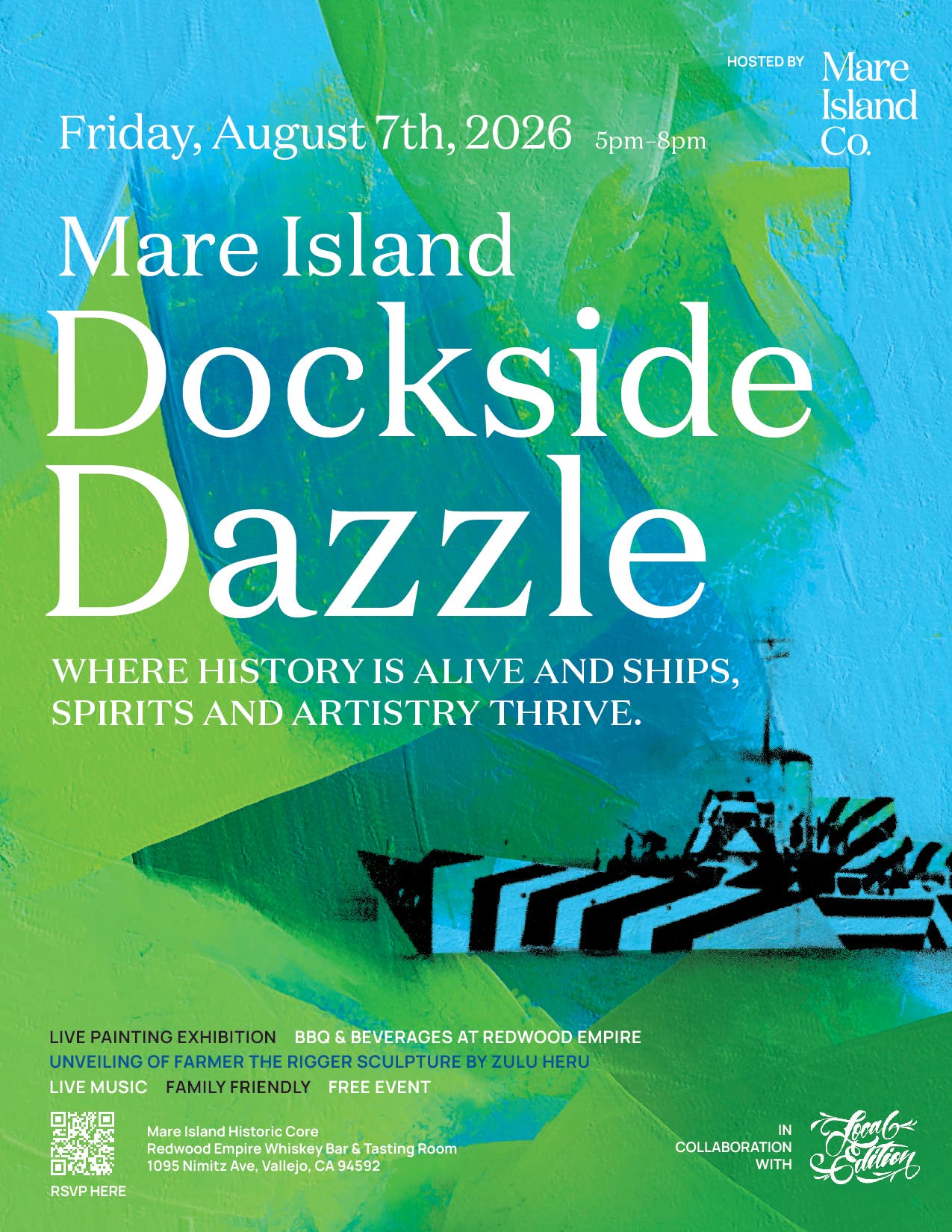 Dockside Dazzle: Where History is Alive and Ships, Spirits and Artistry Thrive.