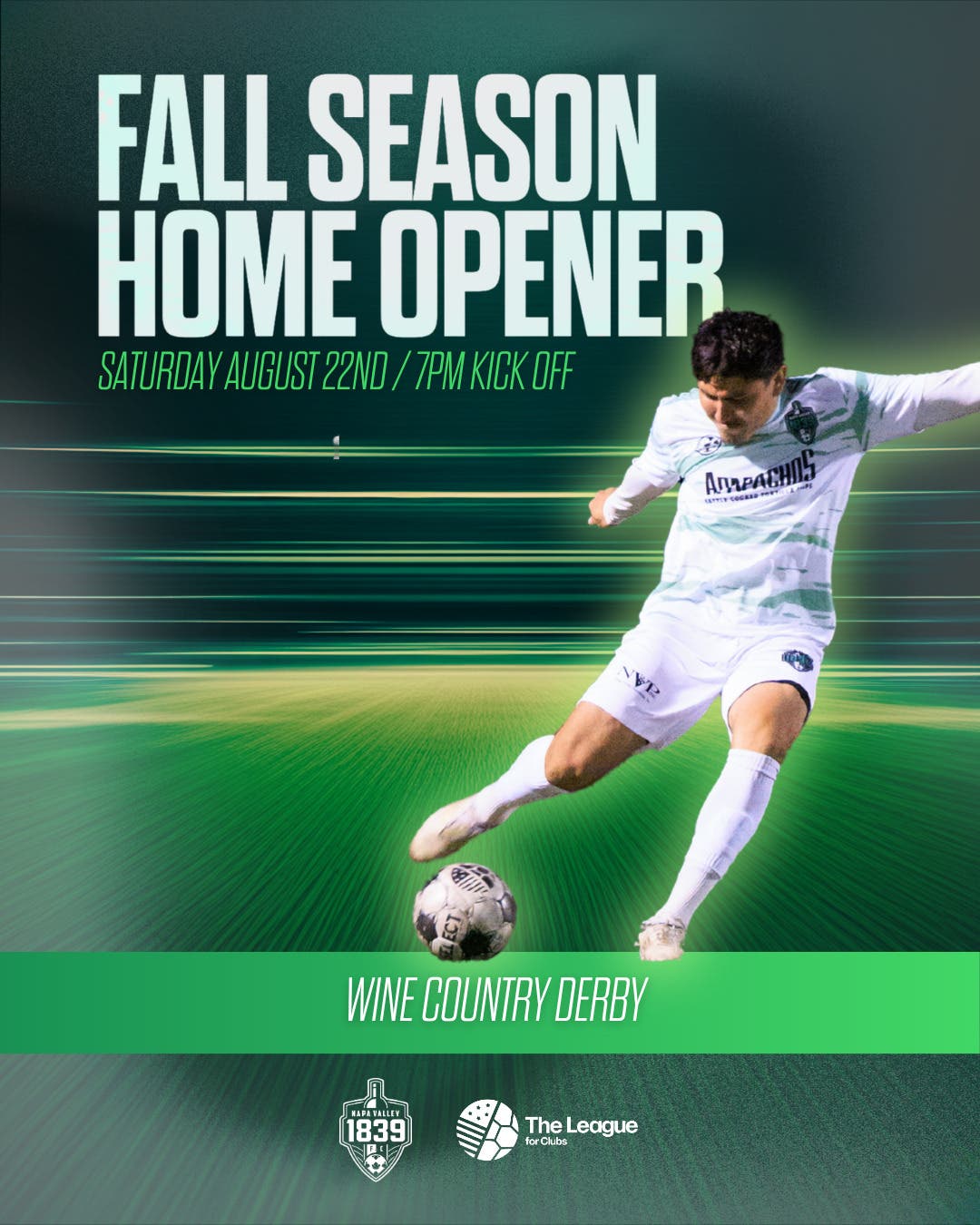 Napa Valley 1839 FC Home Game Season Opener