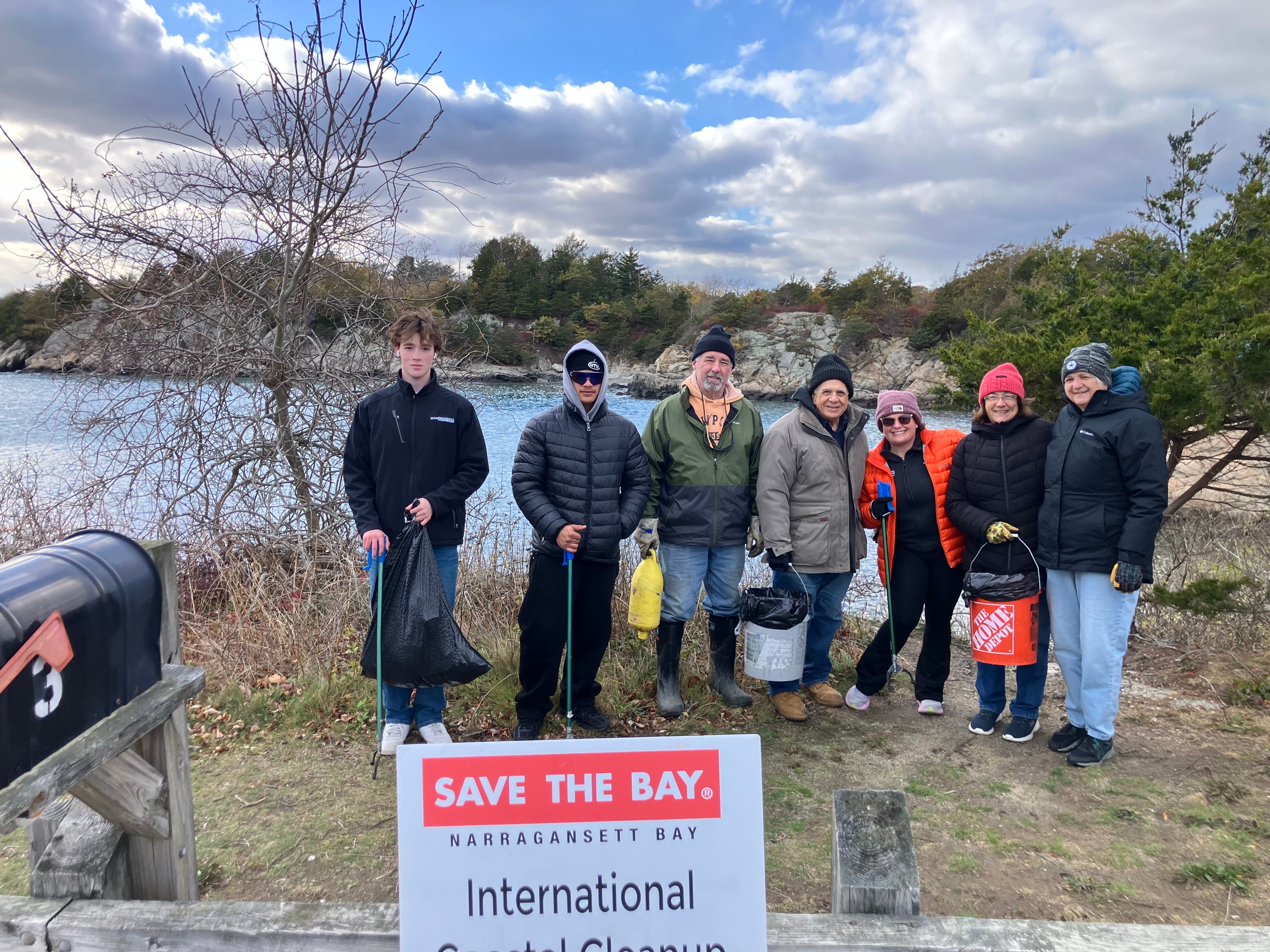 Save The Bay and ORCA: International Coastal Cleanup - Fort Wetherill Cleanup with ORCA