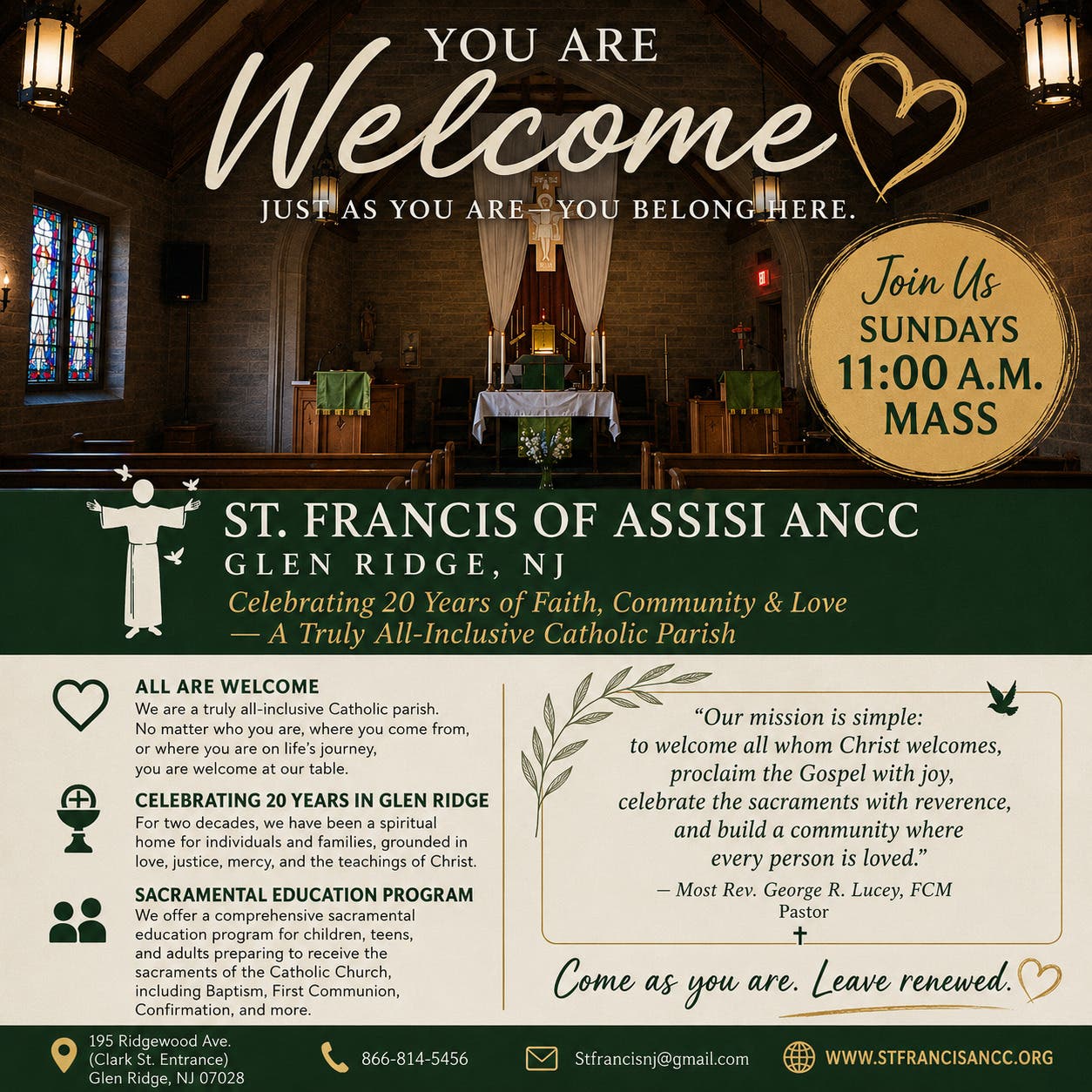 Join us for Mass