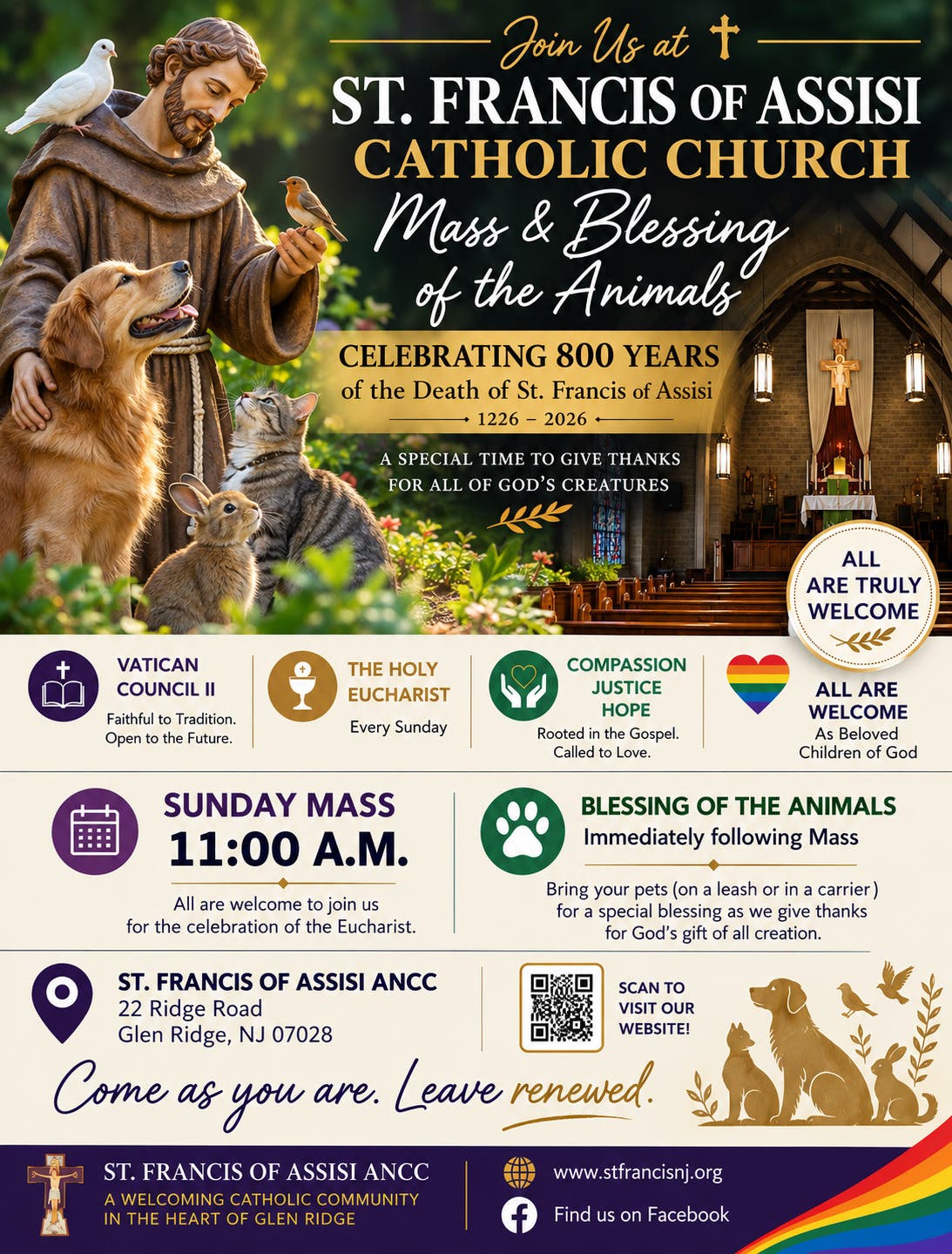 Mass and Blessing of the Animals on the Feast of St. Francis of Assisi