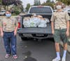 Scouts of Troop 947 helped collect food