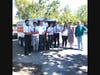 Chris Miller with local missionaries, standing by the loaded van 