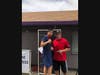 Devin Cho, son of Andy Cho, with Greg at a Special Olympics Track Meet
