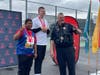 Sgt Ryan Tujague passing out Awards