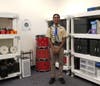 Shriram led a team to build three large storage shelves for Cottonwood Creek K-8 School in Dublin