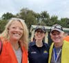Cindy Bilsborough, Communications Director-The Church of Jesus Christ of Latter-day Saints,  City Councilor Carlyn Obringer, Denny Blodgett, Assistant Communications Director 
