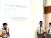 Raman gave a presentation to the seniors on the use of the Emergency Kits