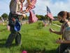 Placing Flags at Memory Gardens