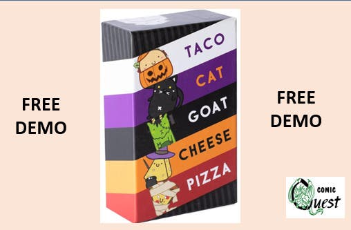 Board Game Demo - Taco Cat Goat Cheese Pizza (Halloween)