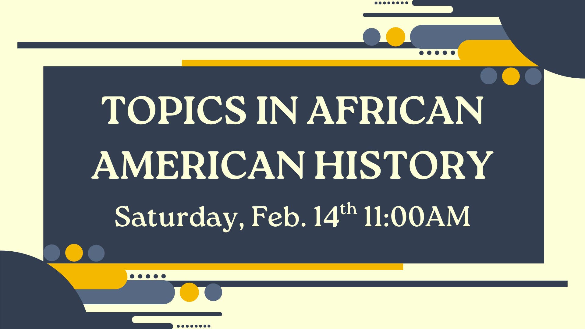 Feb 14 | Celebrating Black History Month at the Library: Topics in ...