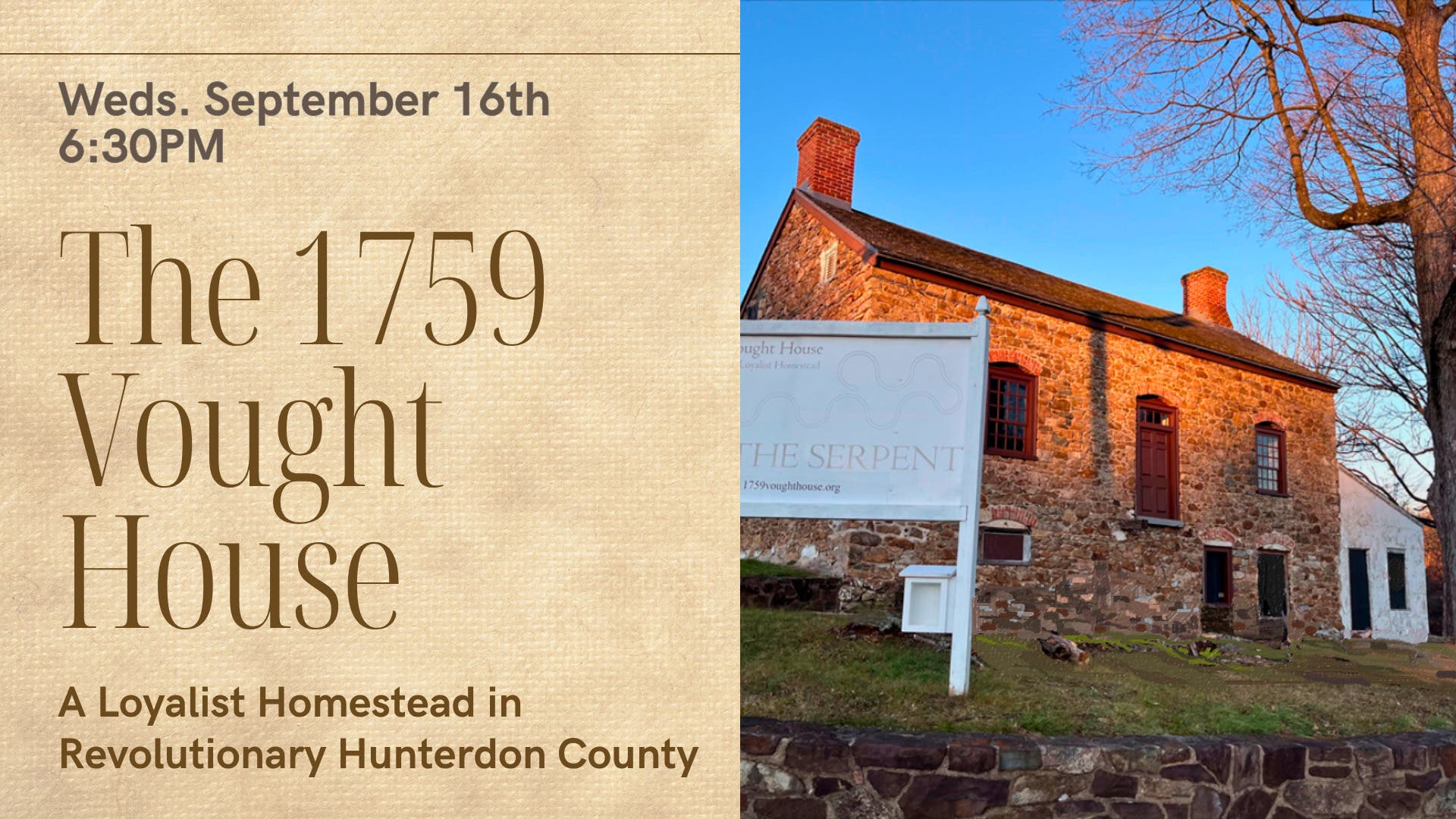 Washington Twp Public Library Celebrates America's 250: The 1759 Vought House