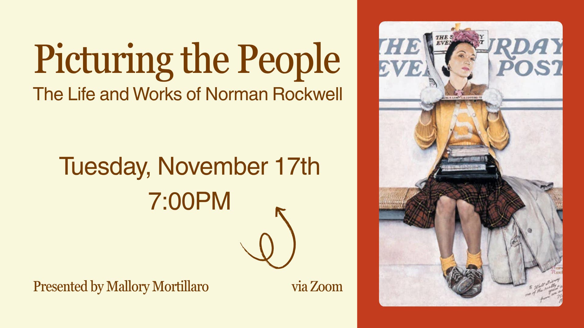 Washington Twp. Library's Virtual Art Program, "Picturing the People: Norman Rockwell"w